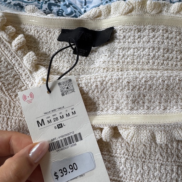 Zara Ivory Knit Maxi Skirt - Picture 8 of 8